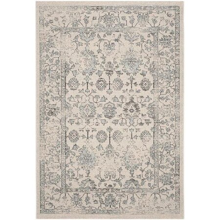 Safavieh Carmel Power Loomed Rectangle Rug- Beige - Blue- 4 x 6 ft. CAR273A-4